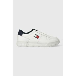 Tommy Jeans sneakers TJM CUPSOLE ESS culoarea alb, EM0EM01396 imagine