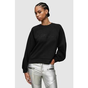 AllSaints bluza Cygnet femei, culoarea negru, cu imprimeu imagine