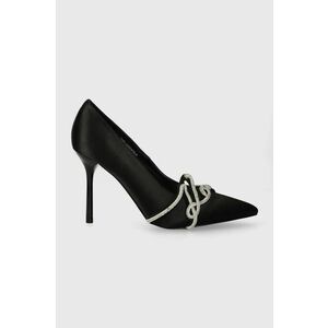 Karl Lagerfeld pantofi cu toc SARABANDE culoarea negru, KL30919F imagine