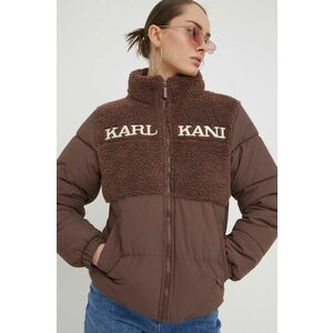 Karl Kani geaca femei, culoarea maro, de iarna imagine