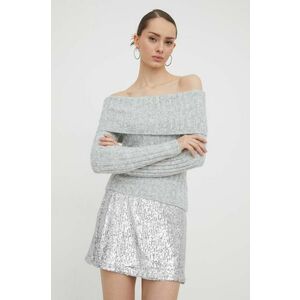 Abercrombie & Fitch pulover femei, culoarea gri imagine