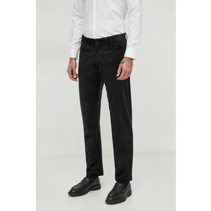 Sisley pantaloni barbati, culoarea negru, drept imagine