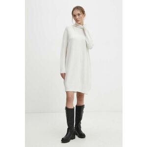 Answear Lab rochie culoarea alb, mini, oversize imagine