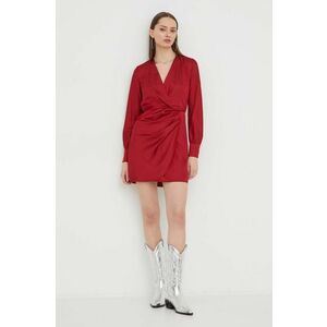 Abercrombie & Fitch rochie culoarea bordo, mini, evazati imagine