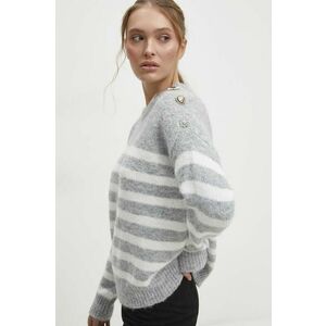Answear Lab pulover de lana culoarea gri, light imagine