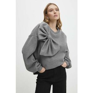 Answear Lab bluza femei, culoarea gri, neted imagine