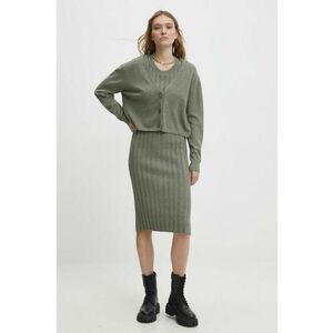 Answear Lab rochie și cardigan culoarea verde imagine
