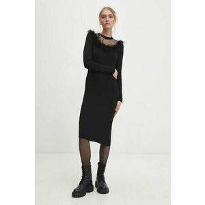 Answear Lab rochie culoarea negru, mini, mulata imagine