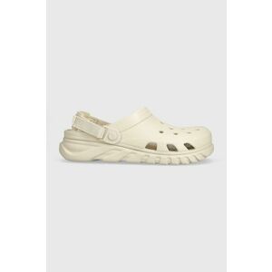 Crocs papuci Duet Max II Clog bărbați, culoarea alb 208776 imagine