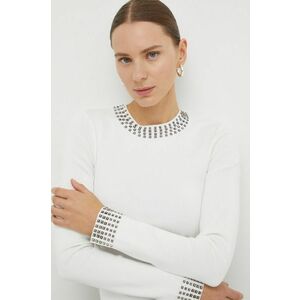 The Kooples pulover femei, culoarea alb imagine