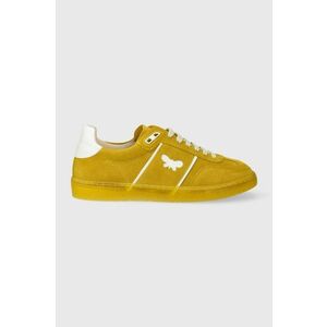 Weekend Max Mara sneakers din piele intoarsă Pacocolor culoarea galben, 2415761094600 imagine