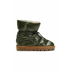 Flufie cizme de iarna Shiny culoarea verde imagine