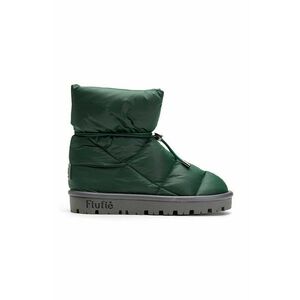 Flufie cizme de iarna Metallic culoarea verde imagine