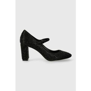 Kurt Geiger London pantofi cu toc Regent Round Crystal Mary culoarea negru, cu toc drept 1293600759 imagine