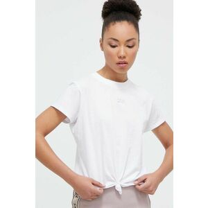 Dkny tricou din bumbac femei, culoarea alb imagine