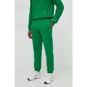 Lacoste pantaloni de trening culoarea verde, cu imprimeu imagine