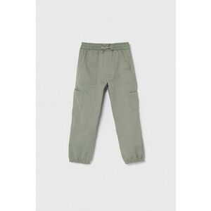 Abercrombie & Fitch pantaloni copii culoarea verde, neted imagine