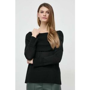 Max Mara Leisure pulover de lana femei, culoarea negru, light imagine