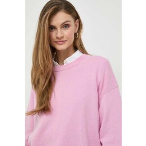 Weekend Max Mara pulover de lana femei, culoarea roz imagine