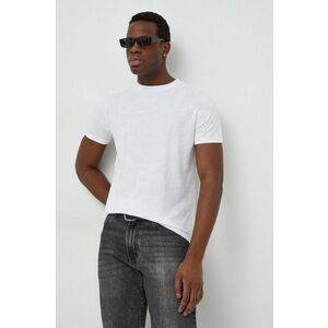 Karl Lagerfeld tricou din bumbac bărbați, culoarea alb, cu model 541224.755060 imagine
