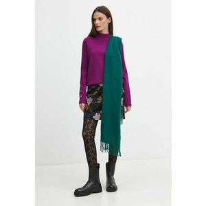 Medicine pulover femei, culoarea violet, light, cu turtleneck imagine