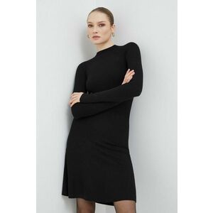 Max Mara Leisure rochie culoarea negru, mini, evazati imagine