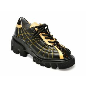Pantofi EPICA negri, 434076, din piele naturala imagine
