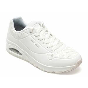 Pantofi SKECHERS albi, UNO, din piele ecologica imagine