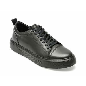 Pantofi OZIYS negri, M3, din piele naturala imagine