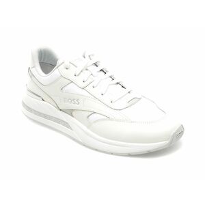 Pantofi BOSS albi, 2901, din piele naturala imagine