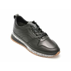 Pantofi AXXELLL negri, NY203, din piele naturala imagine