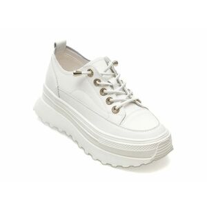 Pantofi FLAVIA PASSINI albi, 620, din piele naturala imagine