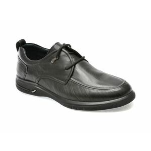 Pantofi OTTER negri, 5305, din piele naturala imagine