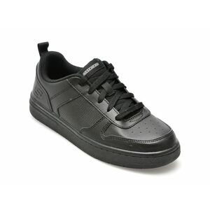 Pantofi SKECHERS negri, SMOOTH STREET-GENZO, din piele ecologica imagine