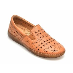 Pantofi casual OZIYS maro, 22107, din piele naturala imagine