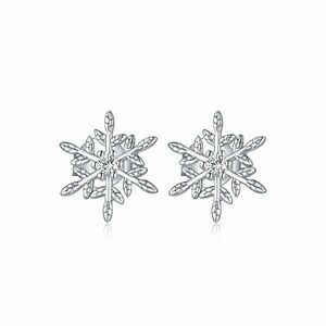 Cercei din argint Glamour Snowflakes imagine