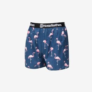 Horsefeathers Frazier Boxer Shorts Blue/ Flamingos Print imagine