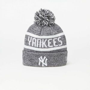 New Era New York Yankees Jake Bobble Knit Beanie Hat Black/ White imagine