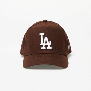 New Era Los Angeles Dodgers Melton Wool A-Frame Trucker Cap Nfl Brown Suede/ White imagine