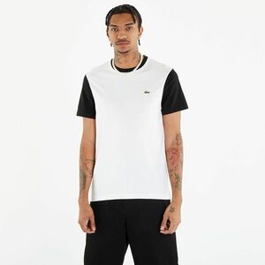 LACOSTE Men's T-shirt White/ Black imagine