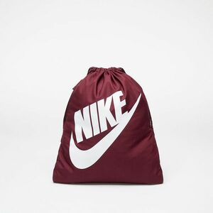 Nike Heritage Drawstring Bag Night Maroon/ White imagine