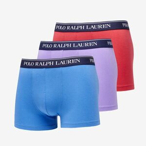 Ralph Lauren Stretch Cotton Classic Trunk 3-Pack Blue/ Purple/ Red imagine