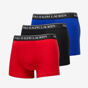 Ralph Lauren Stretch Cotton Classic Trunk 3-Pack Blue/ Red/ Black imagine