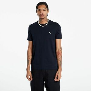 FRED PERRY Ringer T-Shirt Navy imagine