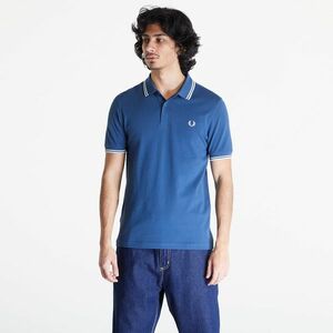 FRED PERRY Twin Tipped Polo Short Sleeve Tee Midnight Blue/ Ecru/ Light Ice imagine