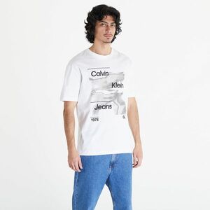Calvin Klein Jeans Diffused Logo Short Sleeve Tee Bright White imagine