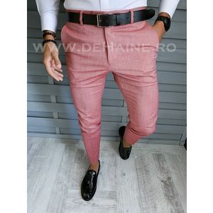 Pantaloni barbati eleganti roz B1804 E 66-4 ~ imagine