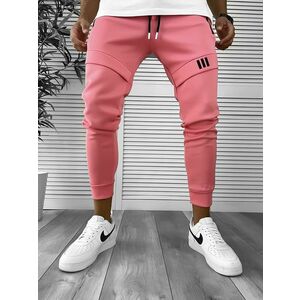 Pantaloni de trening roz conici 12259 D11-1 imagine