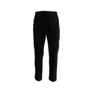 Pantaloni trening barbati Univers Fashion, culoare neagra cu 2 buzunare laterale cu fermoare si un buzunar la spate cu fermoar, vatuit la interior, marime L imagine