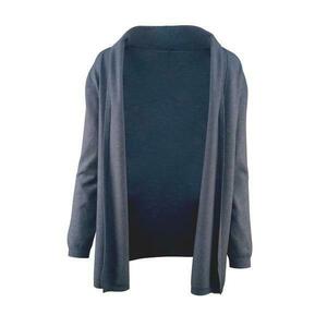 Cardigan, Univers Fashion, tricotat fin, albastru melange, M-L imagine